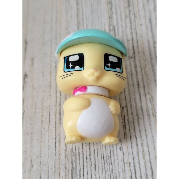 Hamster bowtie hat chibi pet animal toy figure - Picture 1 of 4